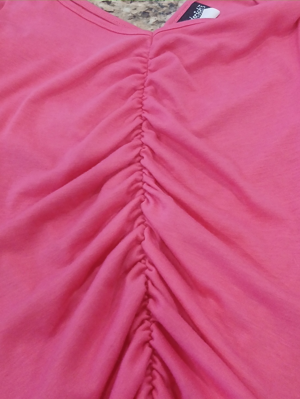 Fredericks Of Hollywood Pink Ruched Front Bodycon Top - Picture 2 of 3